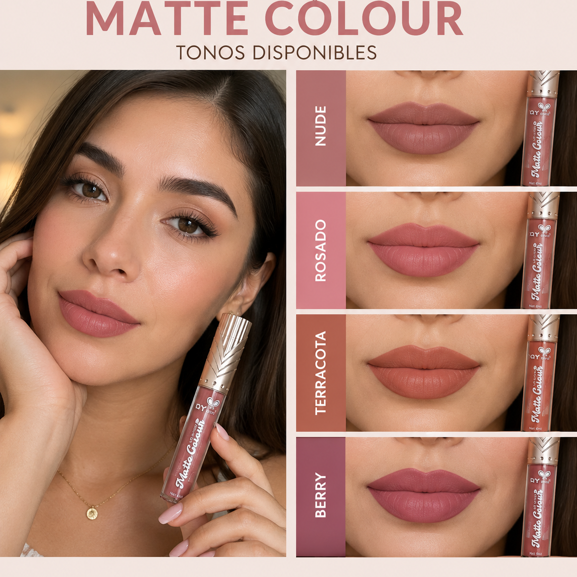 Labial liquido matte