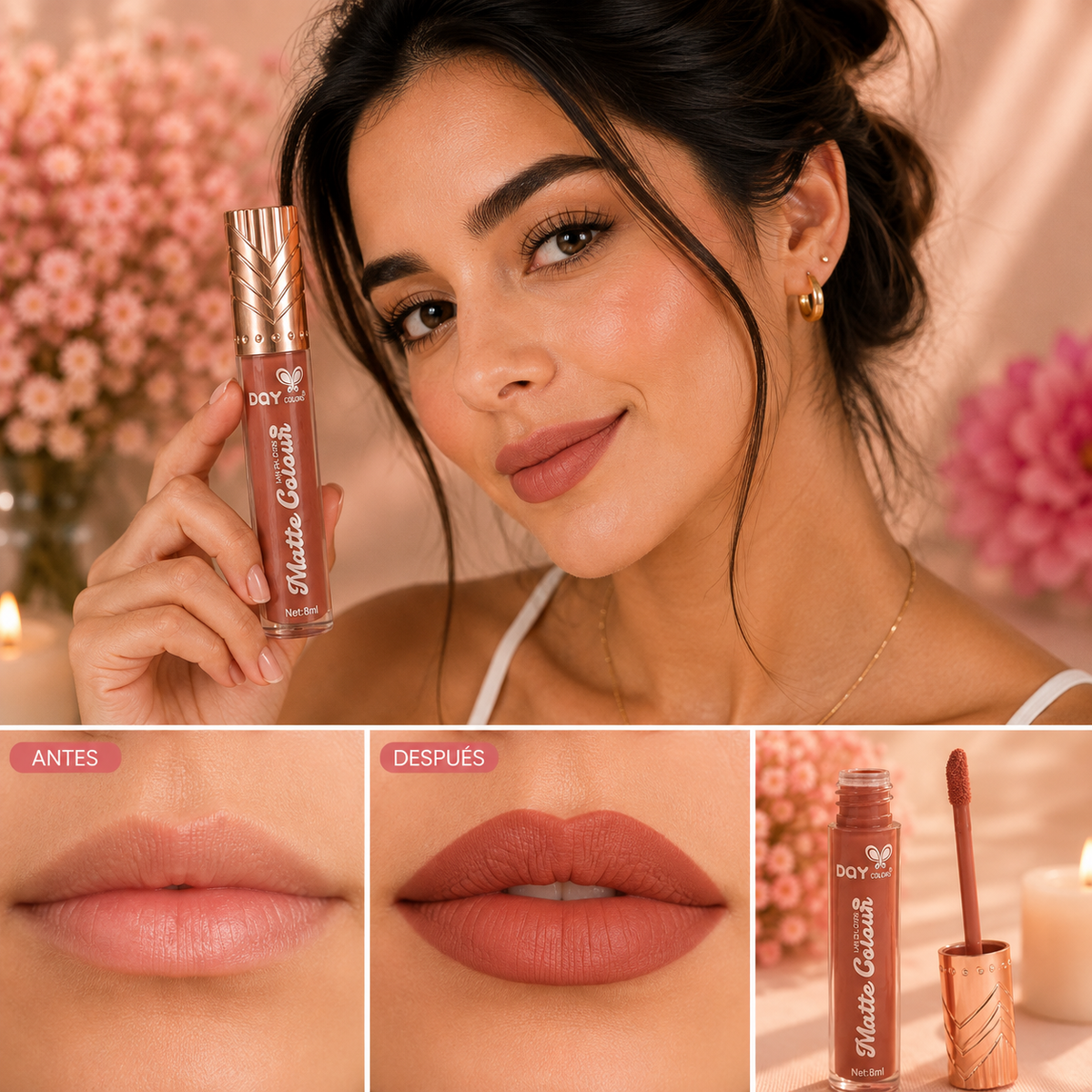 Labial liquido matte