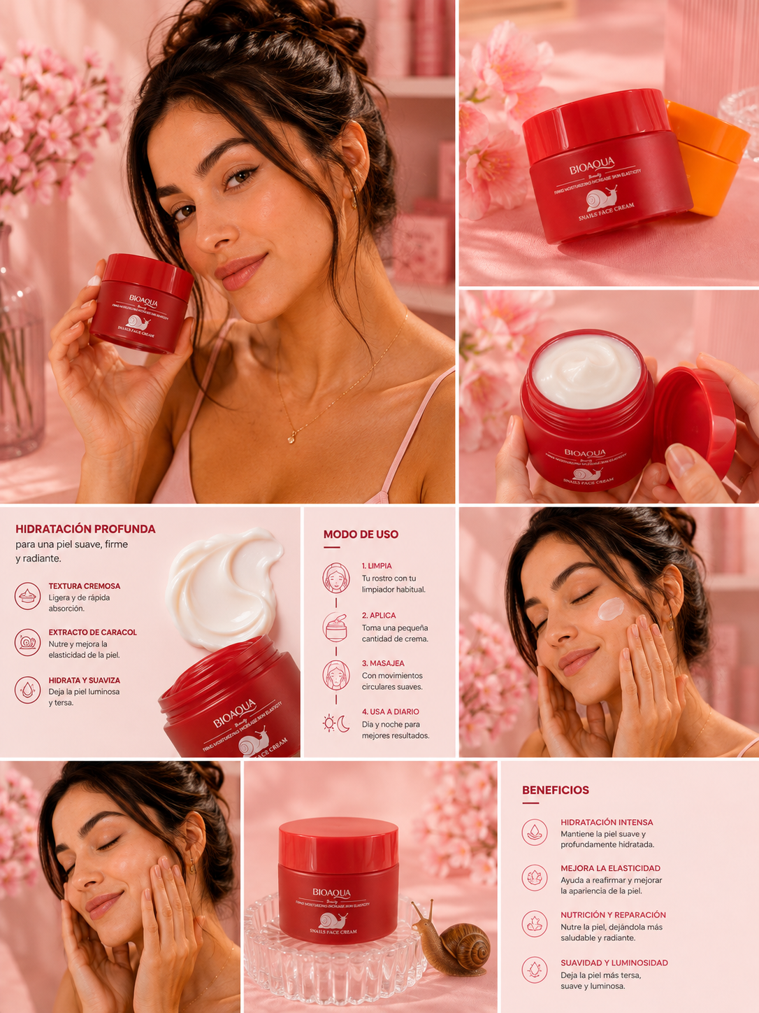 Crema facial hidratante Bioaqua