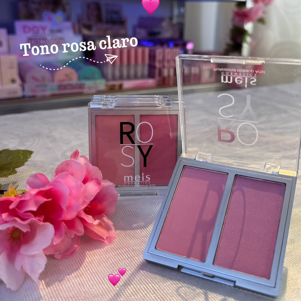 Rubor en polvo 2 en 1 Rosy